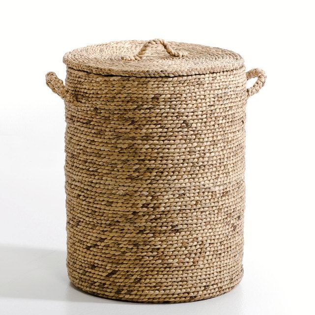 Lian Round Water Hyacinth Storage Basket