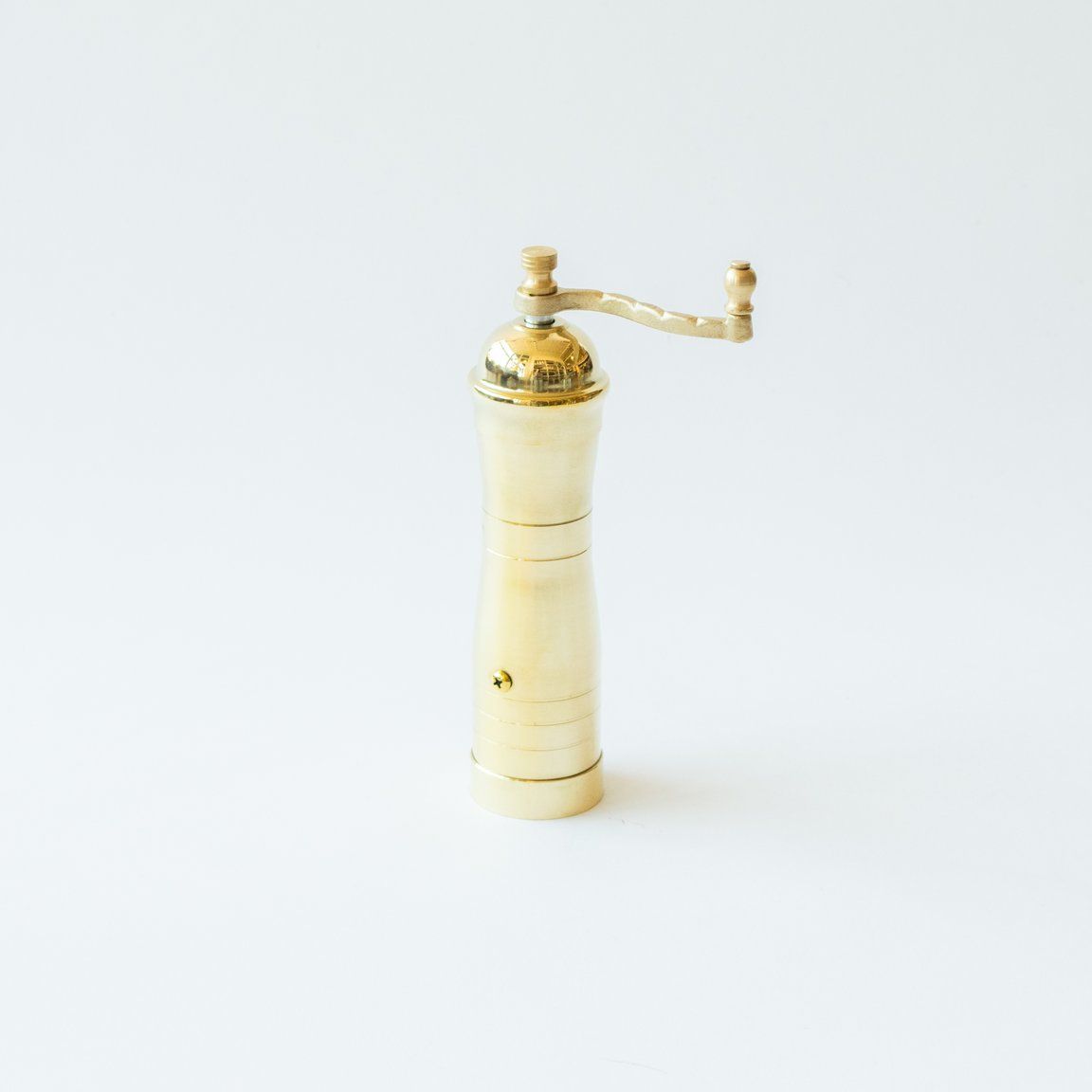 Large Brass Peppermill