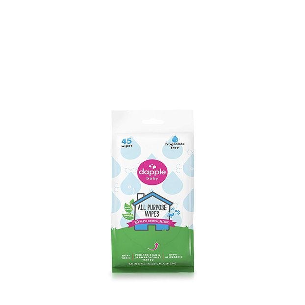 Dapple Pure & Clean Everything Fragrance Free Wipes