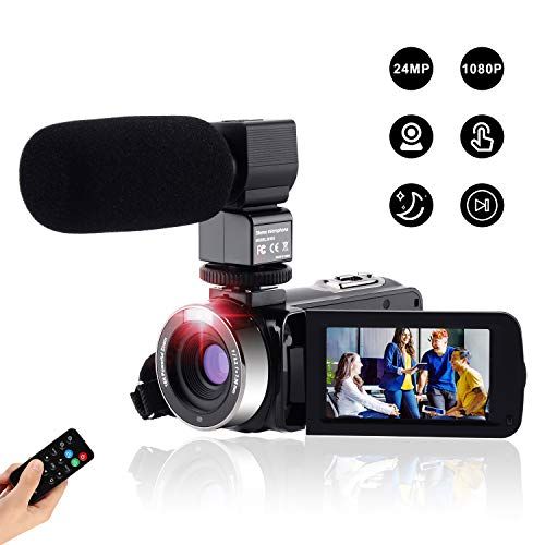 Videocamera Digitale Full Hd con Telecomando e Microfono 