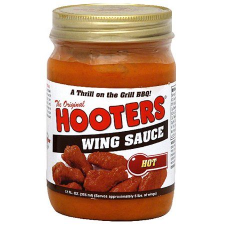 Hooters Hot Wing Sauce, 12 fl oz, (Pack of 6)