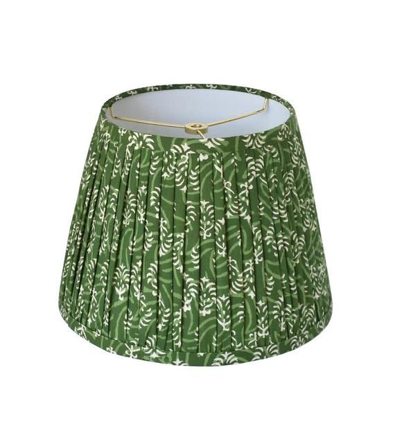 Green Floral Lampshade