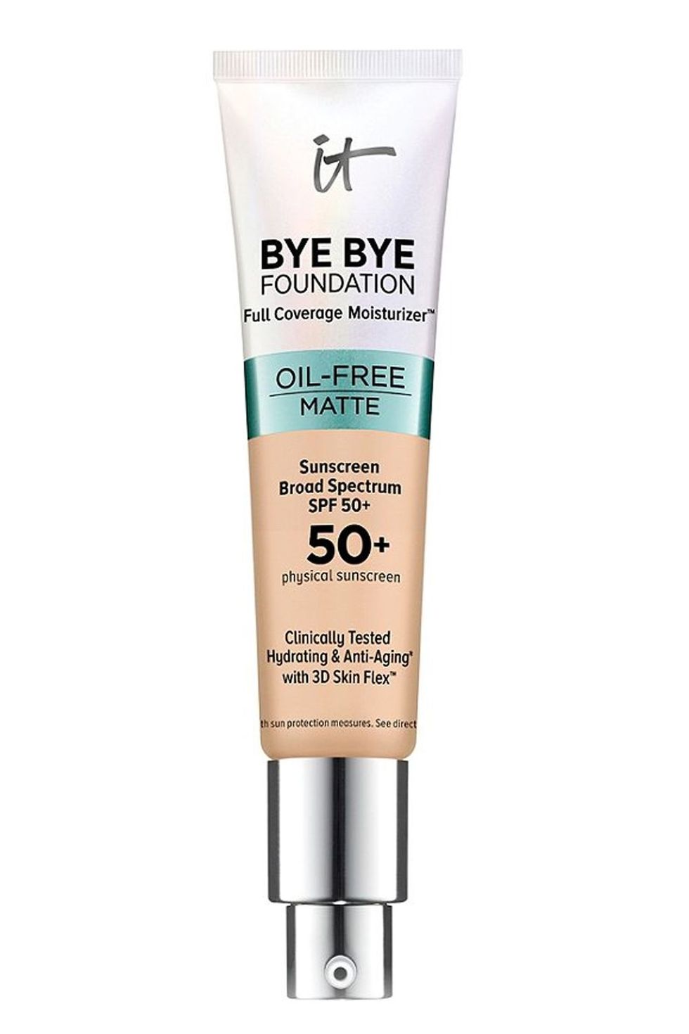 It Cosmetics Bye Bye Foundation Oil-Free Matte Full Coverage Moisturizer with SPF 50+