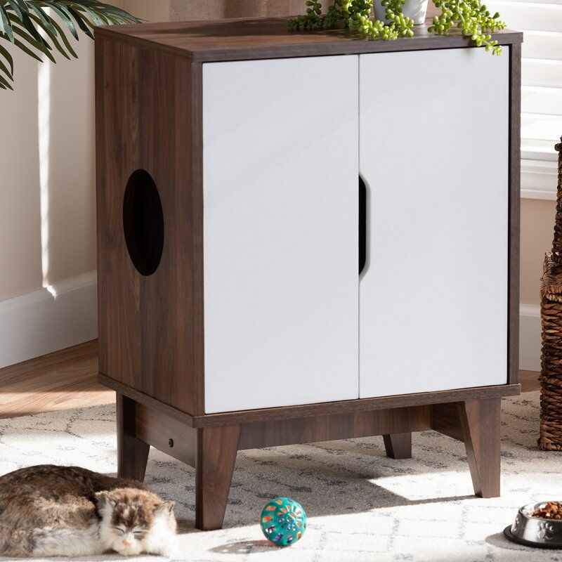 Here S A Shockingly Simple Way To Hide Your Cat S Litter Box Diy Cabinet That Hides Cat Litter Box