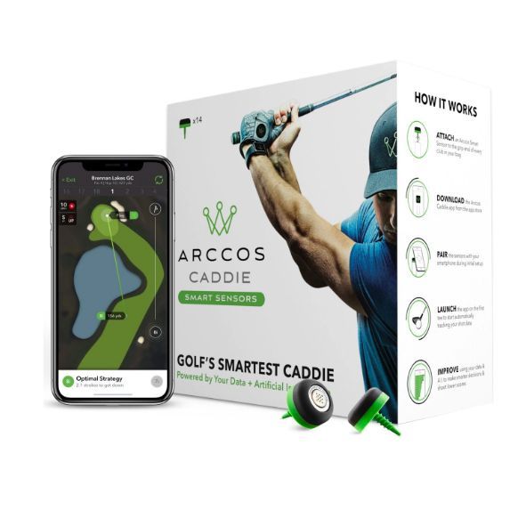 Arccos Caddie Smart Sensor Golf Performance Tracking System