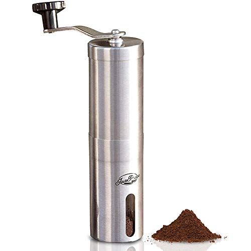 AdHoc Mrs. Bean Manual Stainless Steel Coffee Grinder with Adjustable  Coarseness Settings