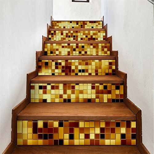 DIY Staircase Sticker Murals Step Tile Stair Risers Sticker