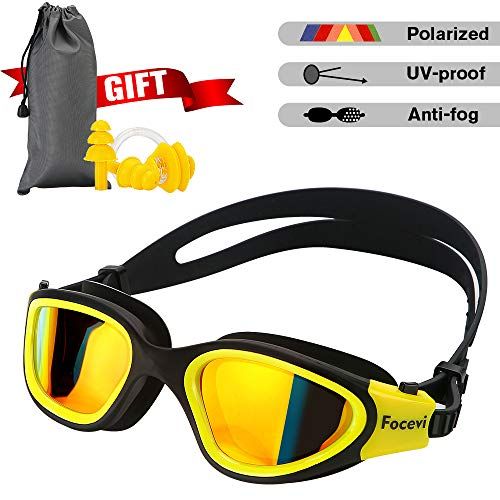 AIKOTOO Swim Goggles,Shortsighted Swimming Goggles Myopic with Prescription Lenses Anti Fog Nose Clip Ear Plugs for Women Kids Men Swimming Goggles 
