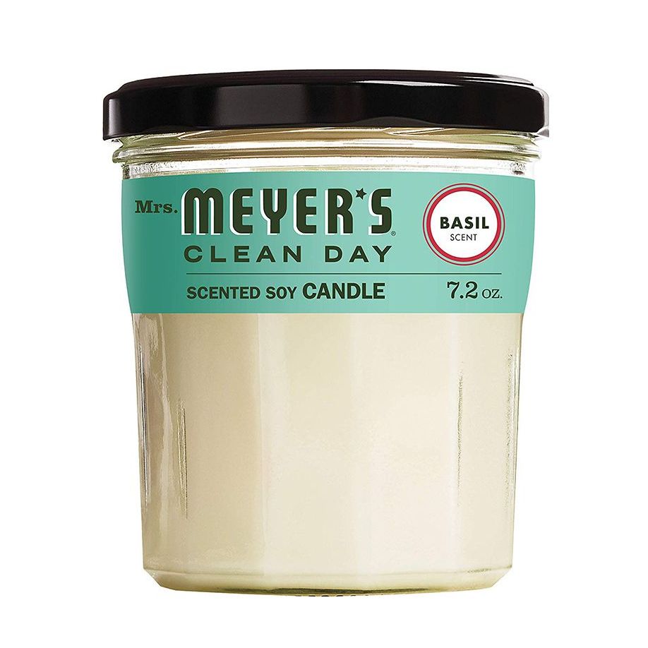 Mrs. Meyer's Clean Day Basil Scented Soy Candle (Pack of 2)
