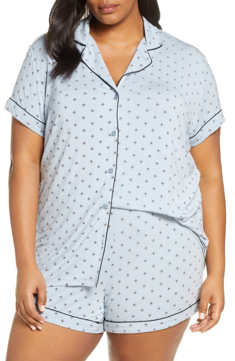 Plus-Size Moonlight Short Pajamas