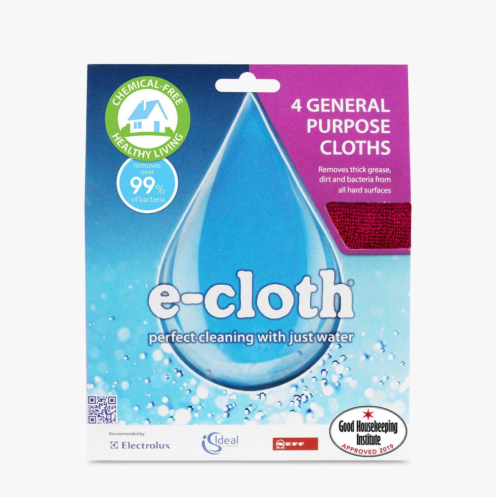 e-cloth Microfibre General Purpose Cloths, Pack of 4