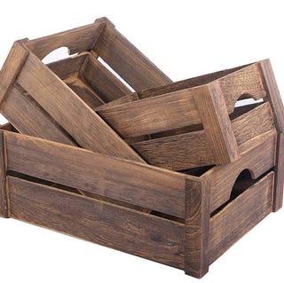 Brown Wooden Apple Crates Brown Wooden Apple Crates