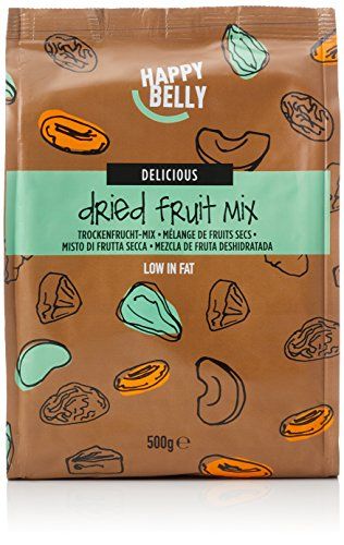 Marchio Amazon - Happy Belly Misto di frutta essiccata, 500 g