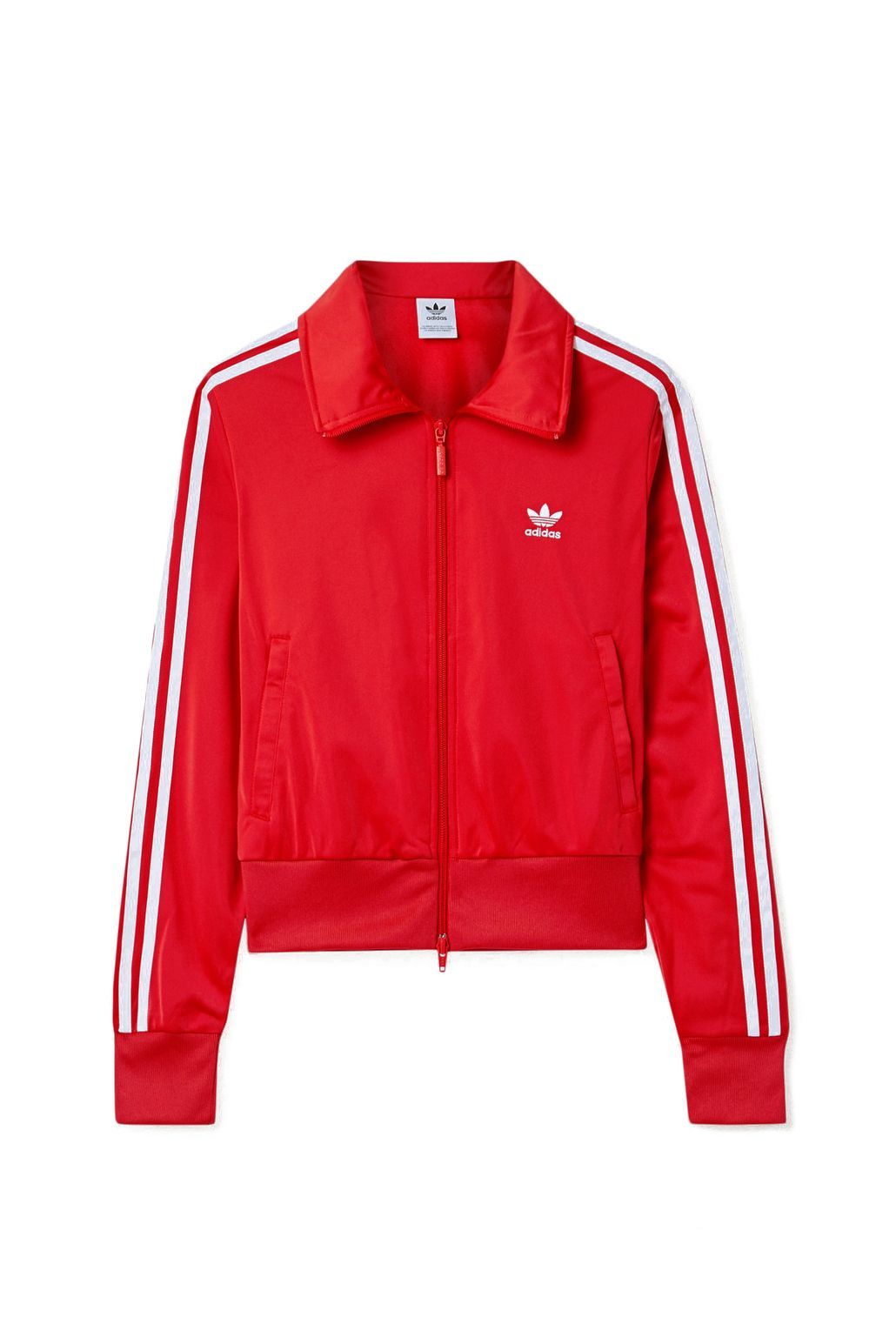 red adidas crop jacket