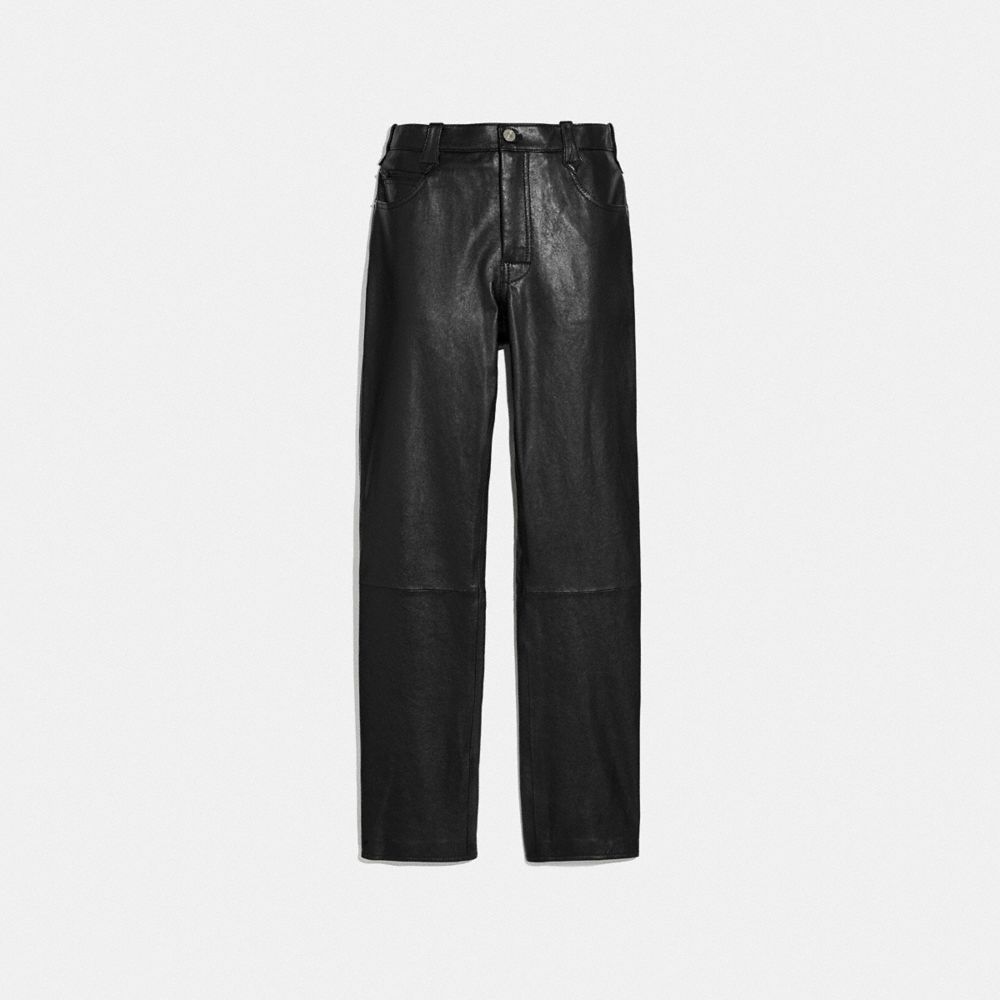 mens gap leather pants