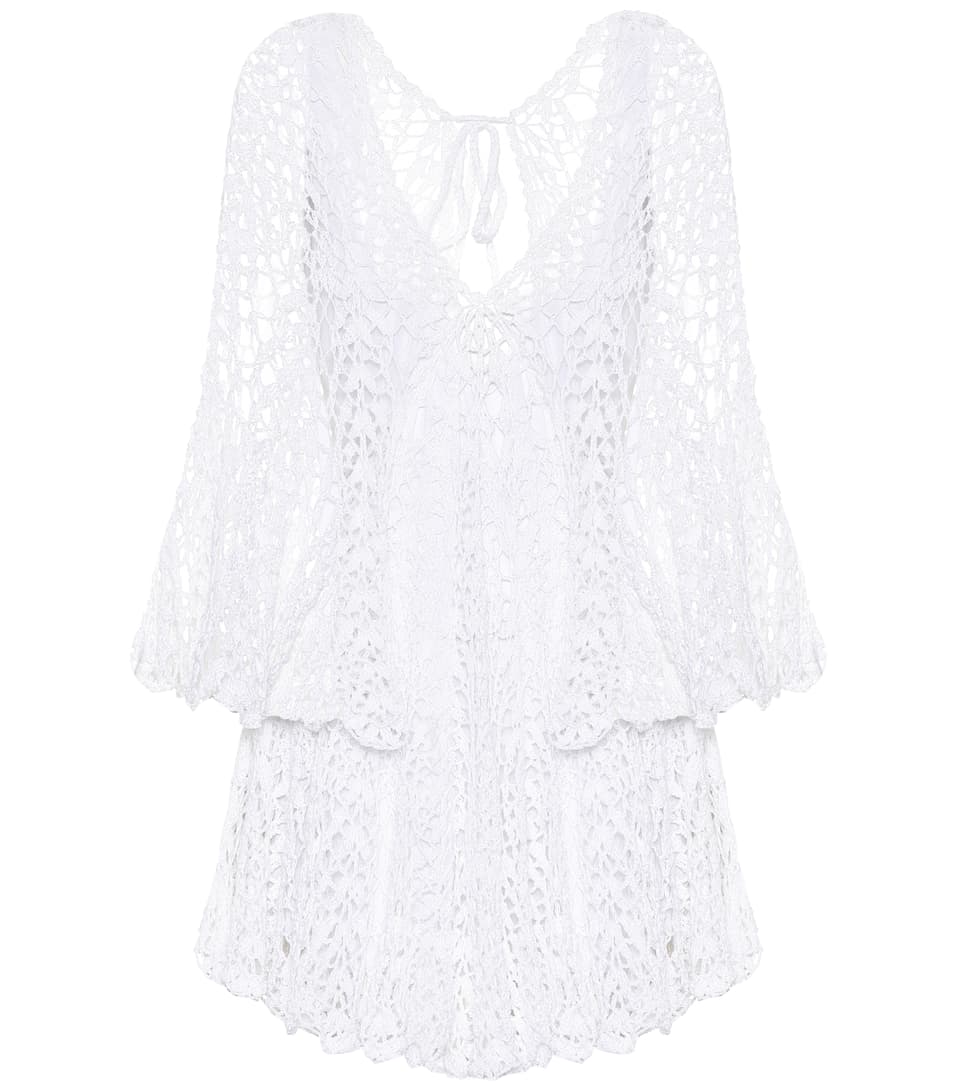 Crochet cotton minidress