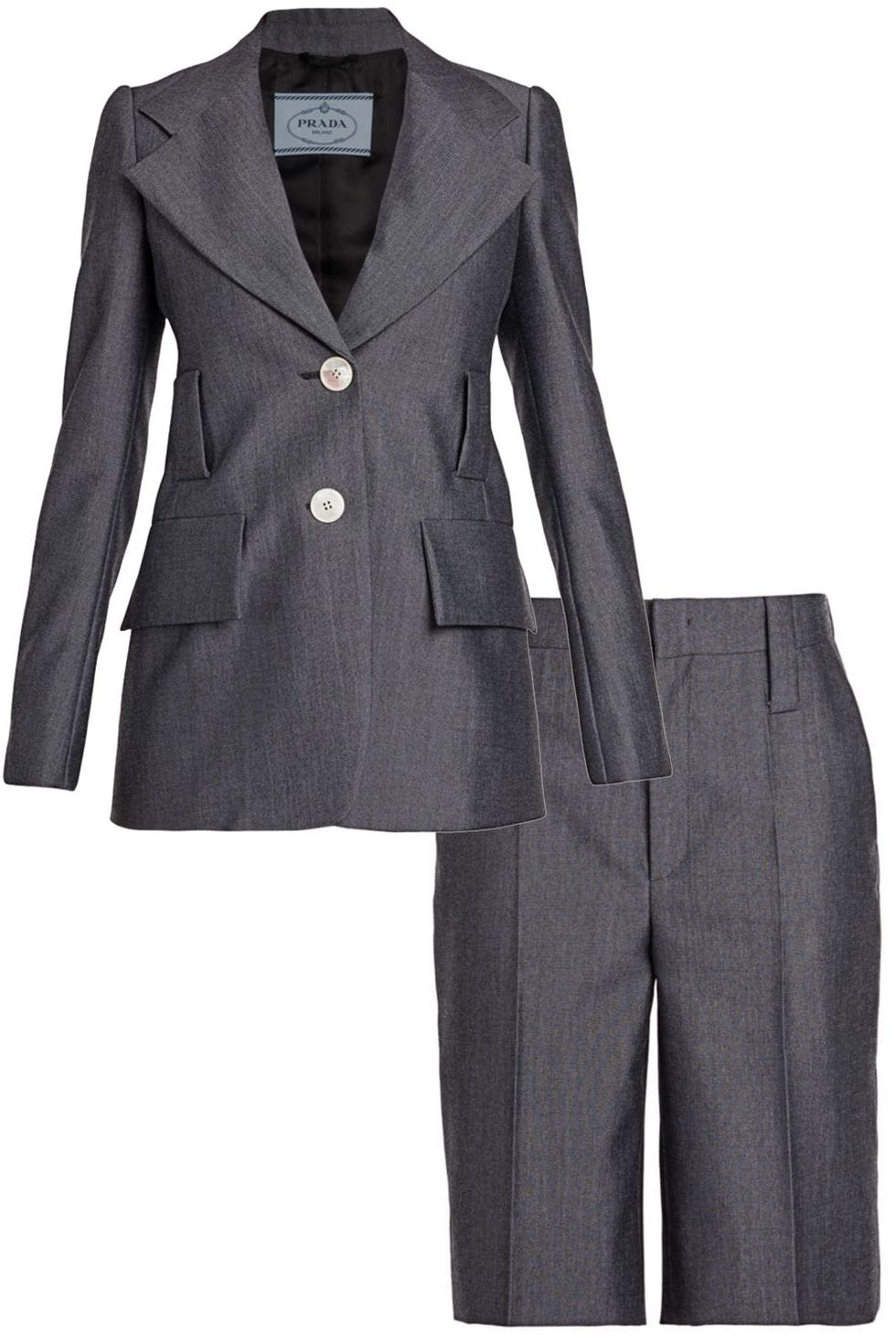 Mother-Of-Pearl Button Blazer