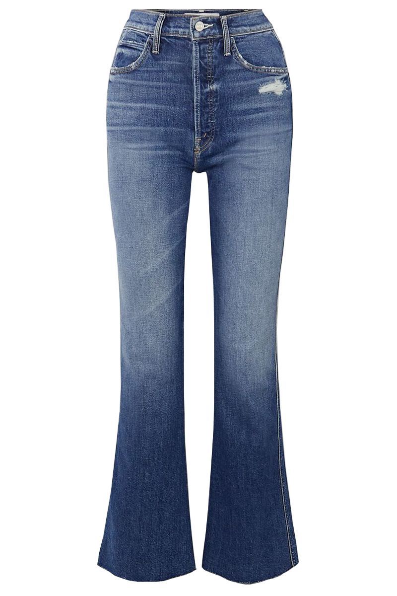 The Tripper Weekender distressed high-rise flared jeans