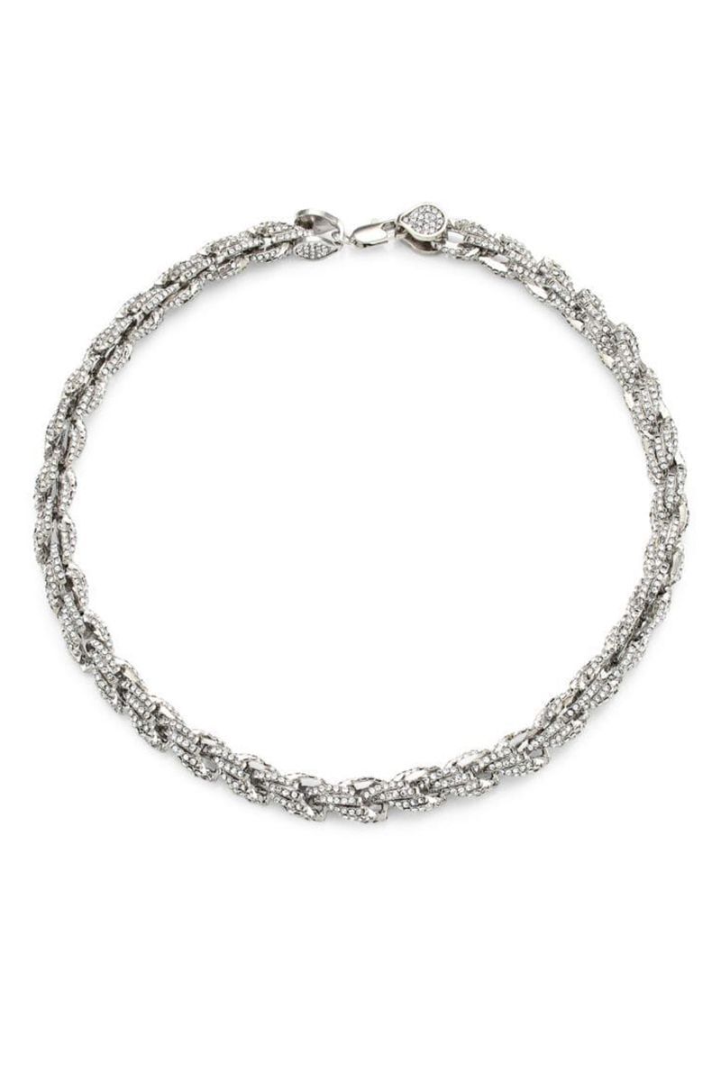 Armure Rope Chain Pavé Necklace