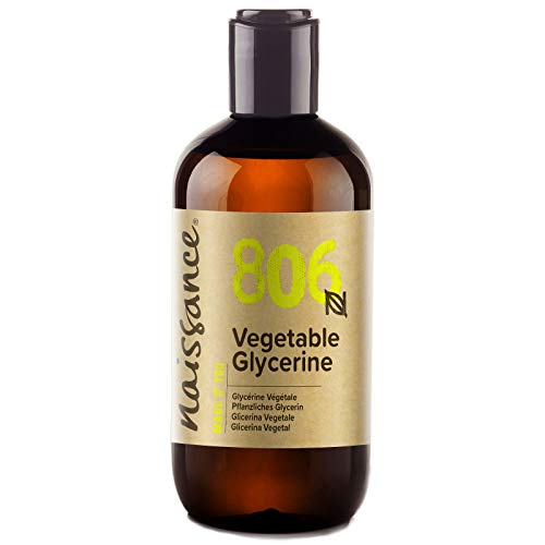 Naissance Glicerina Vegetale (Glicerolo) Liquida 250ml – Pura e Naturale, Grado EP, Kosher, Vegan, Umettante Naturale, senza OGM. Ideale per pelle e capelli