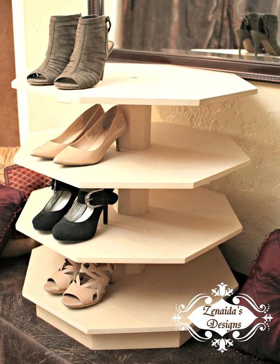 Homemade store shoe racks