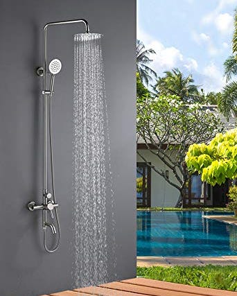 Three-Function Outdoor Shower Fixture Three-Function Outdoor Shower Fixture