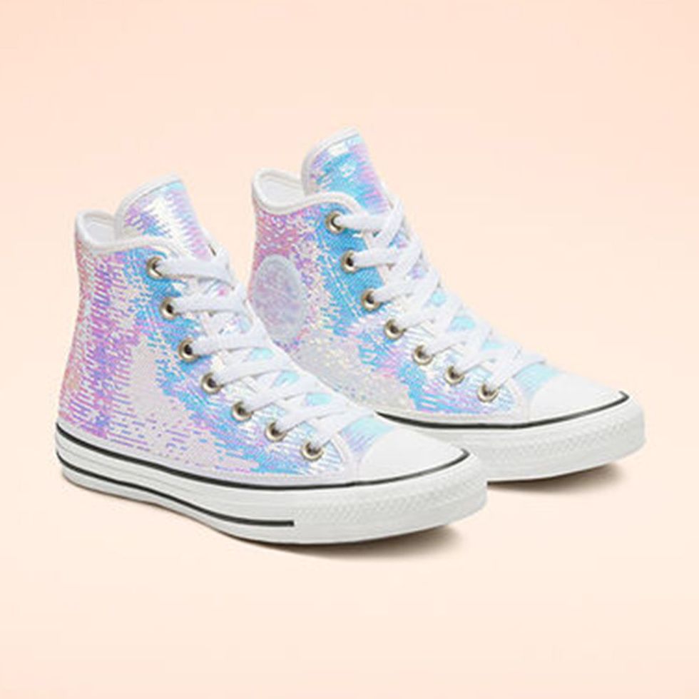 These New Converse Sneakers Are Covered in Mini Iridescent Sequins