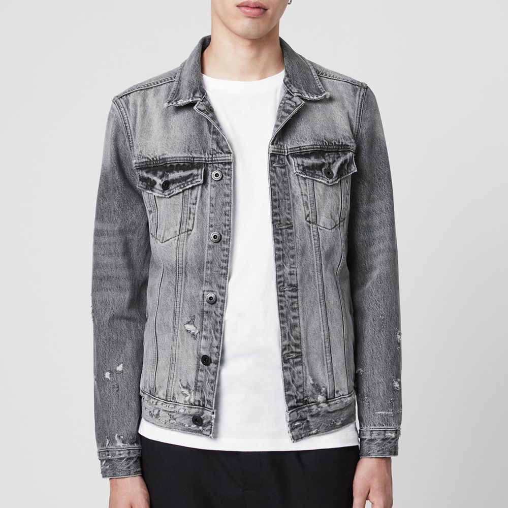 light grey jean jacket