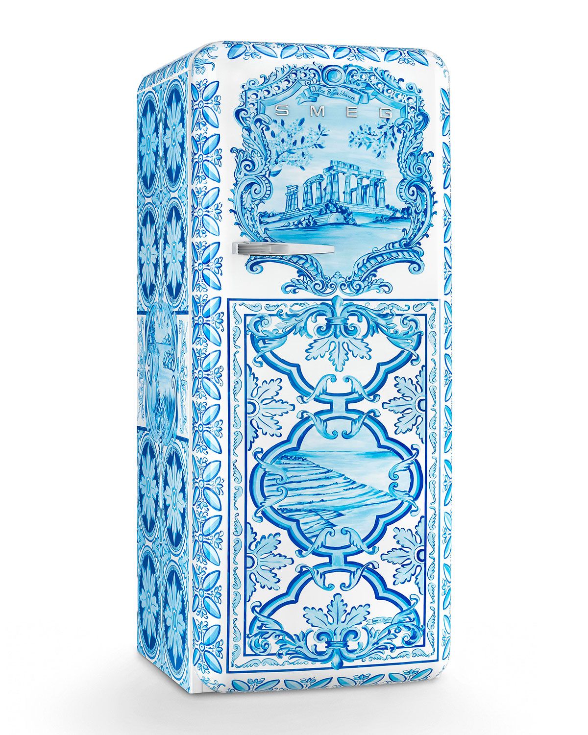 Smeg Divina Cucina Dolce Gabbana Freestanding Fridge Freezer FAB28RDGM3 ...