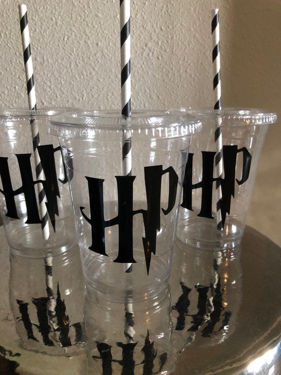 HARRY POTTER METAL STRAWS PARTY 4 ks párty