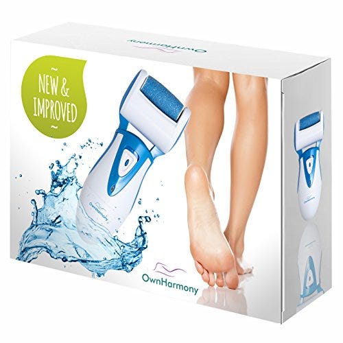 Geopu Electric Foot Callus Remover, Rechargeable Portable