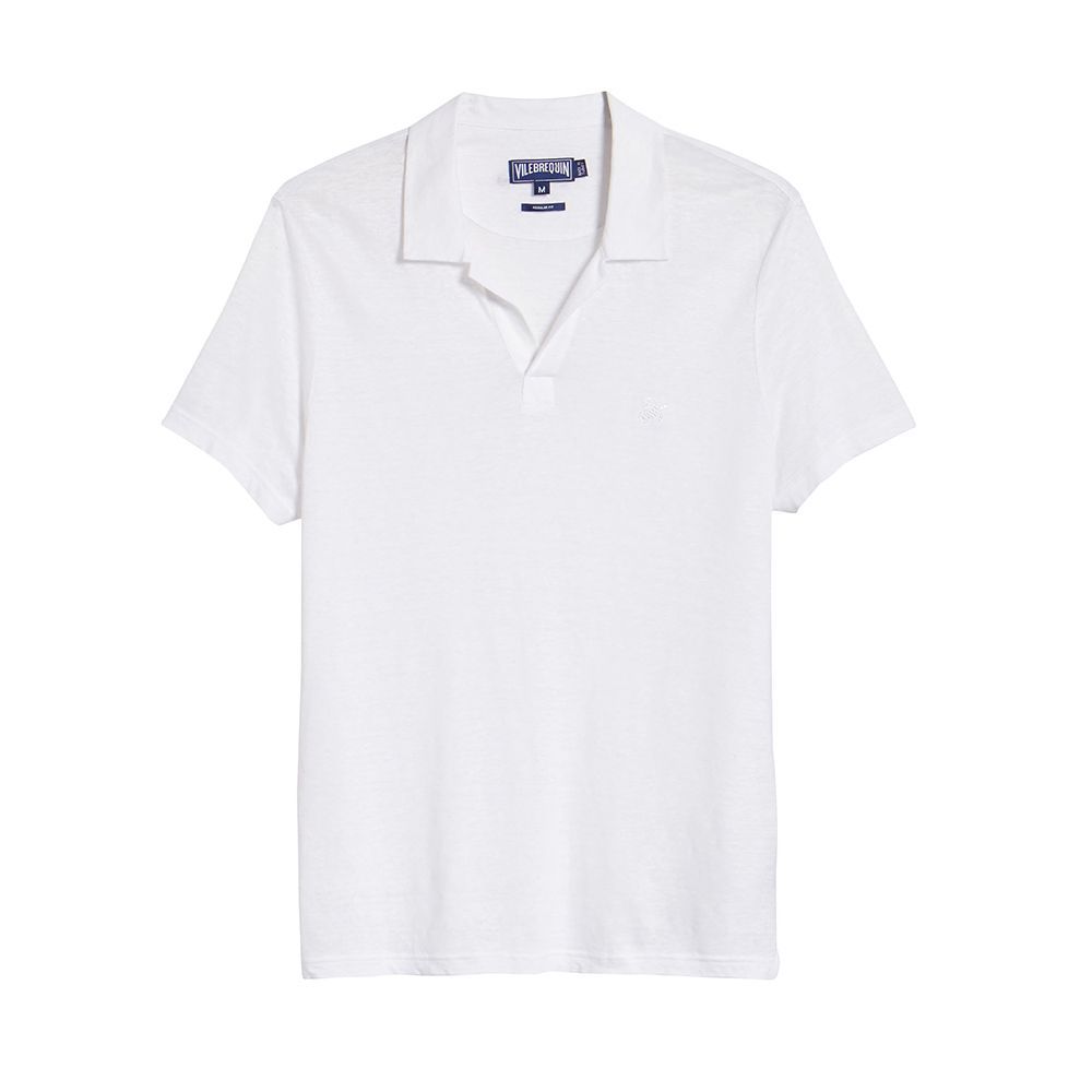 mens polo white tee