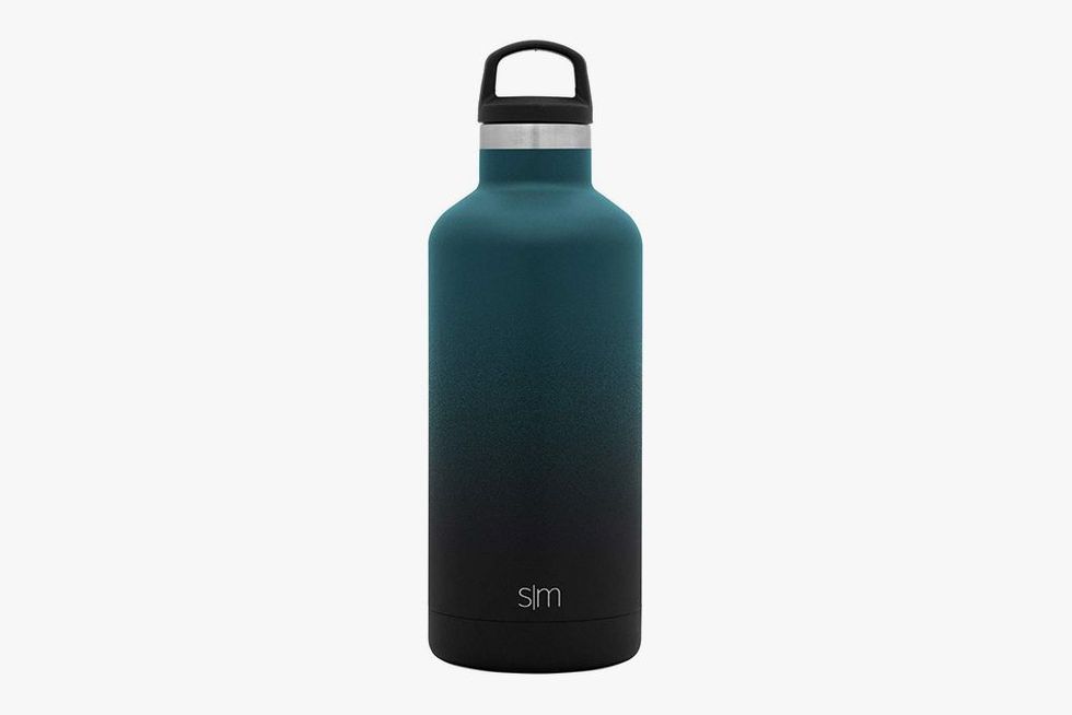 Simple Modern Summit 22 oz Rose Gold and Black Double Wall Stainless Steel  Water Bottle with Straw and Wide Mouth Lid 