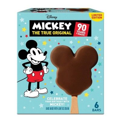 Disney Mickey Mouse Ice Cream Bars - 6ct