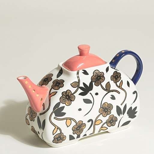 Printed China teapot