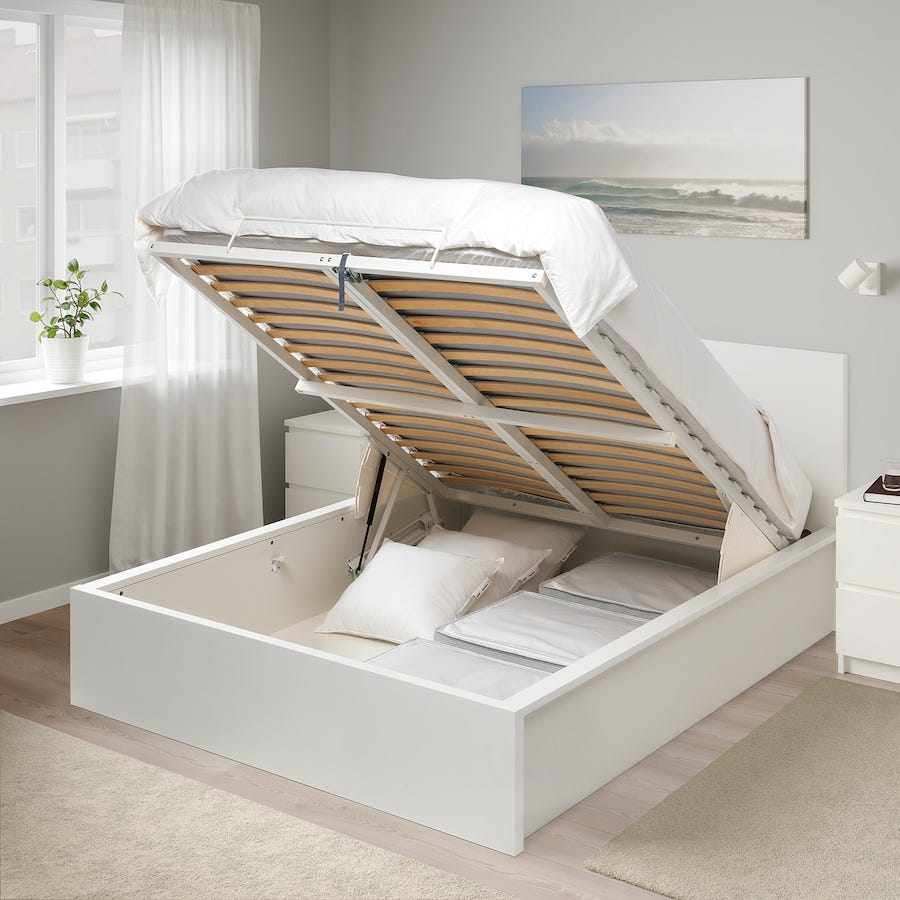 MALM Ottoman Bed storage