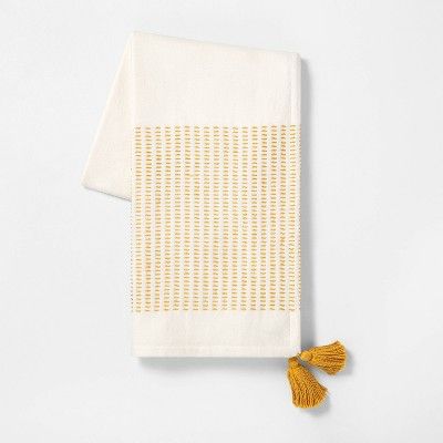 Gold Stripe Throw Blanket