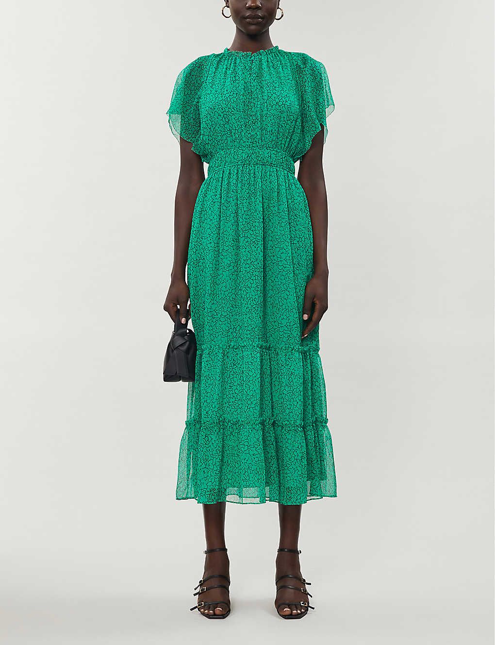 whistles green sparkly dress
