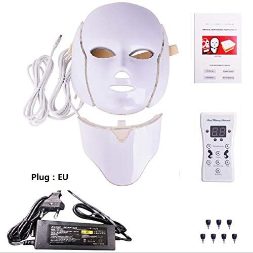 Yunt 7 colori LED bellezza viso maschera facciale strumento di bellezza con maschera collo set