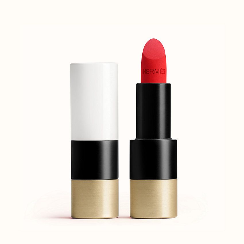 Rouge Hermes Matte lipstick in Rouge Casaque