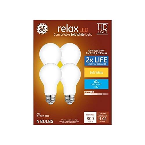 GE Relax 4-Pack 60 W Equivalent LED Bulbs