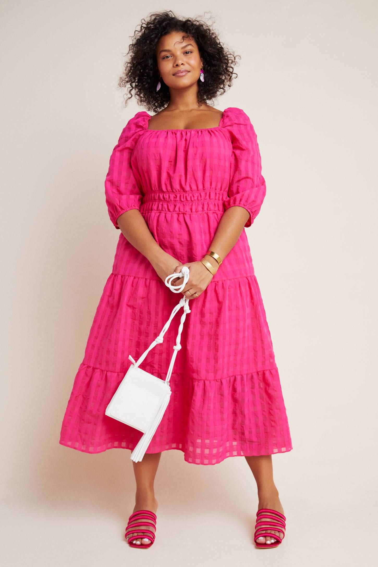 plus size pink easter dresses