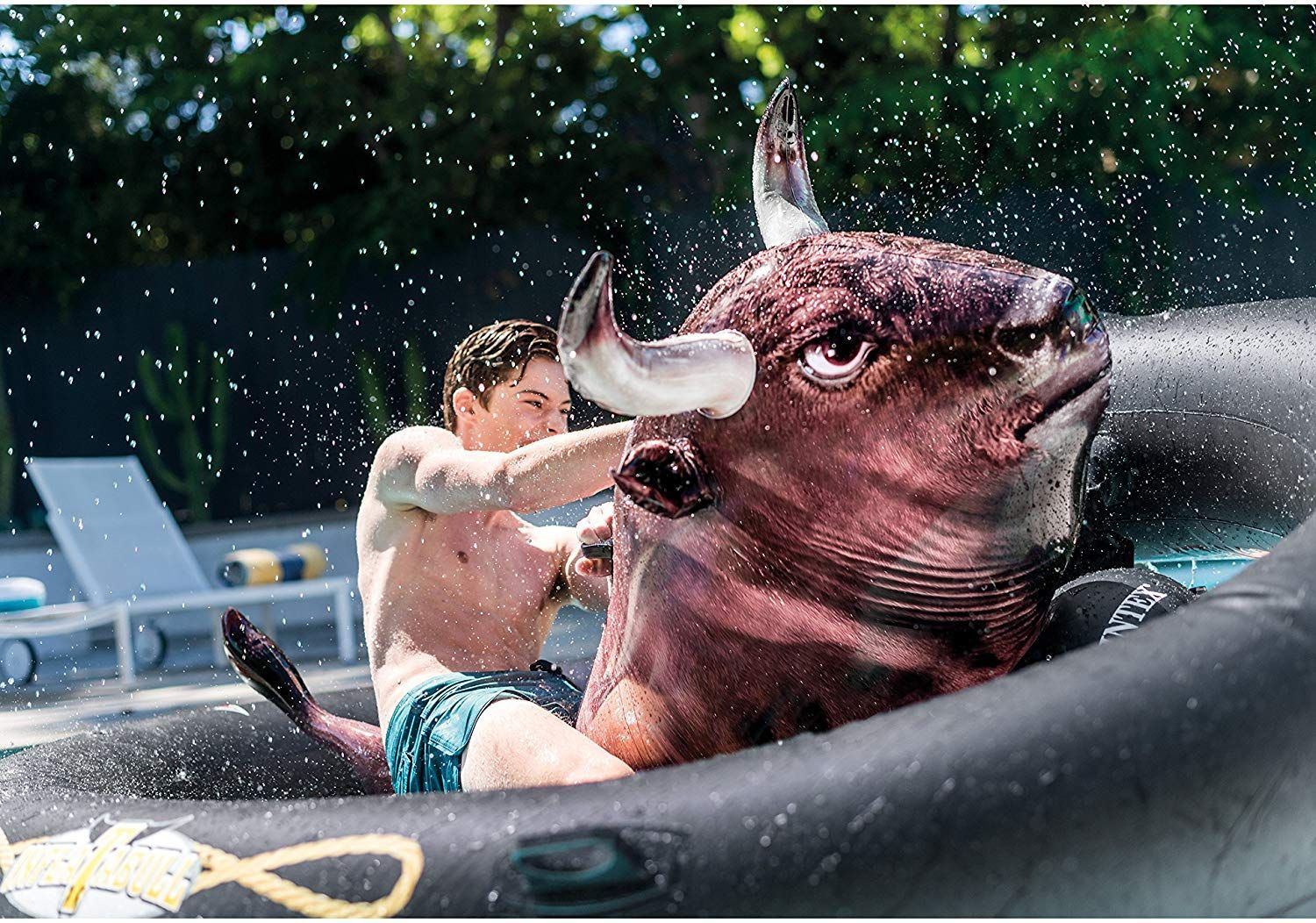 floating bull pool toy