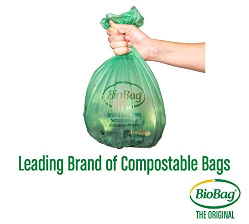 BioBag Kitchen Counter Food Scrap Bin and Compostable Bag Kit