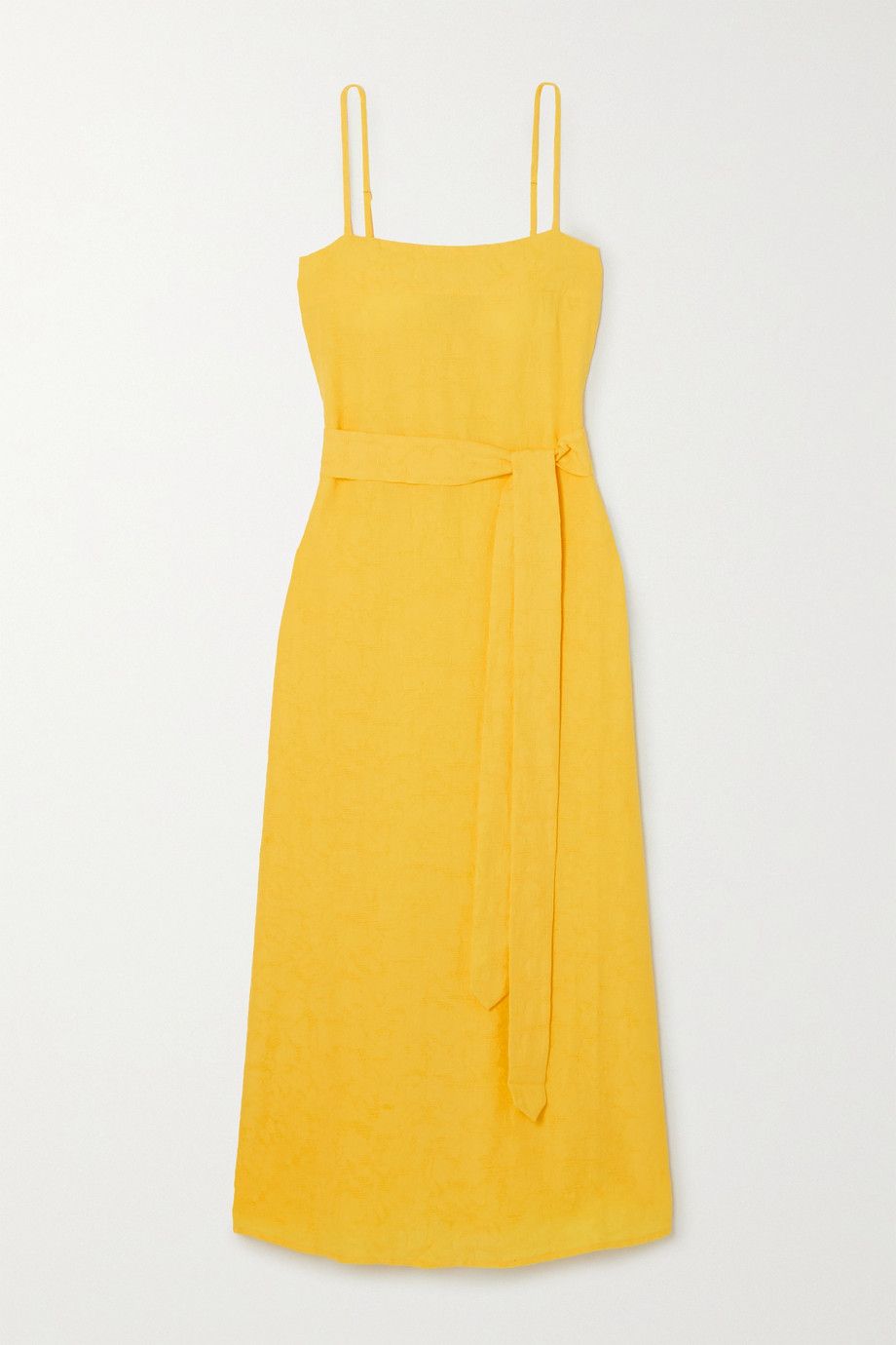 long yellow dress casual