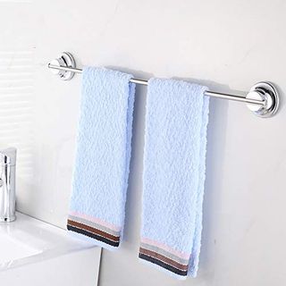 Towel rail with suction cup