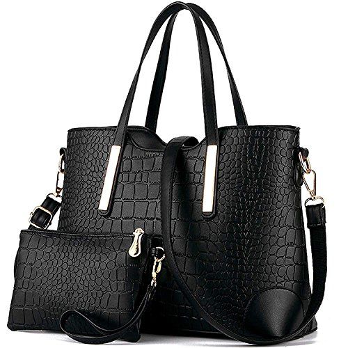 Top Handle Satchel and Pouch Set 