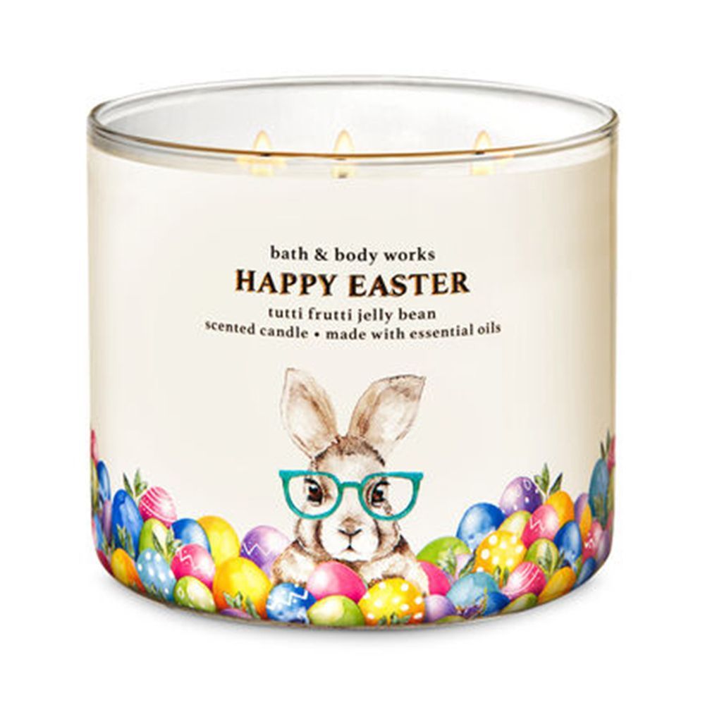 BATH AND BODY WORKS HAPPY EASTER ♥️ TUTTI outlet FRUTTI 3-WICK CANDLE & BODY CARE