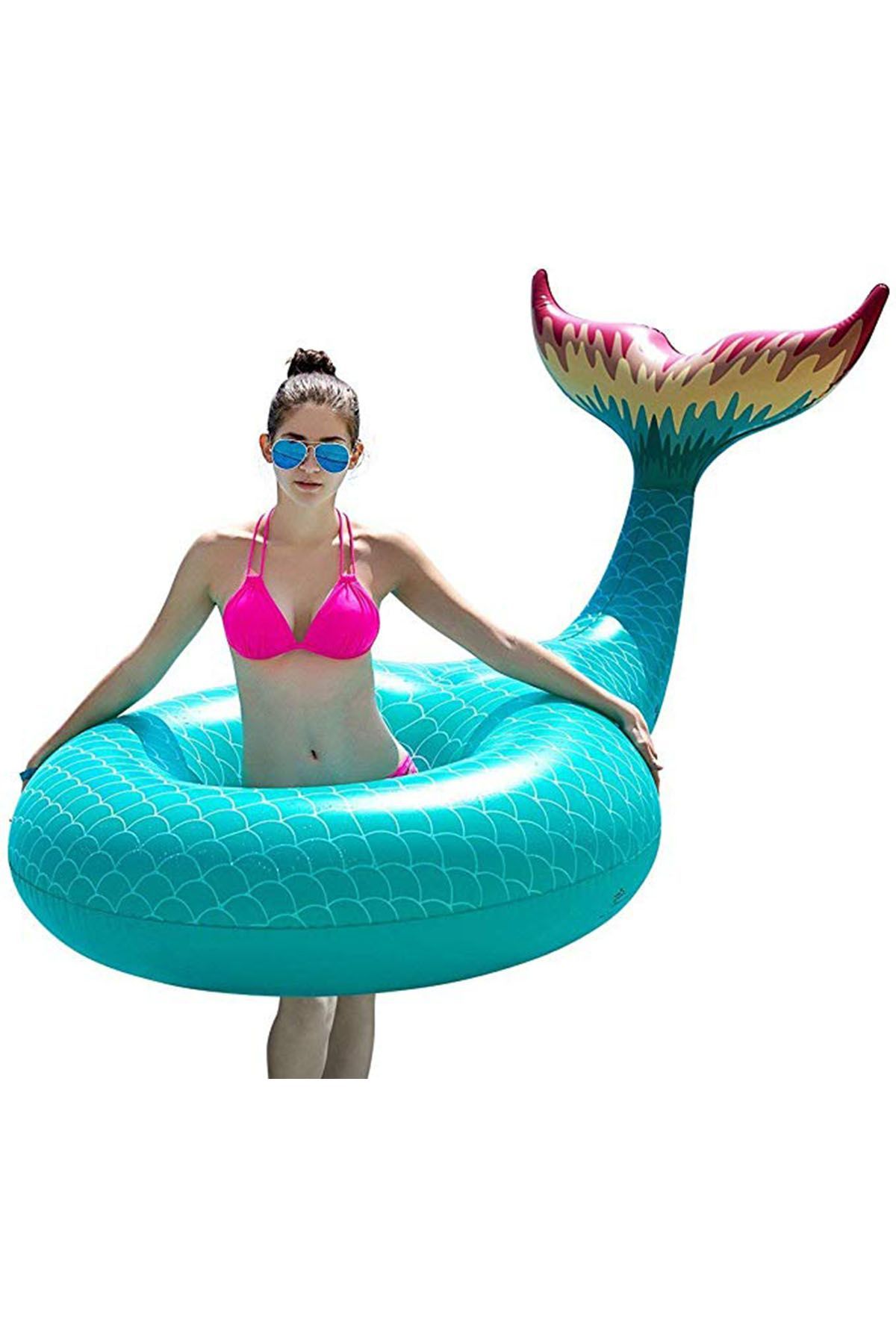 large round pool floats