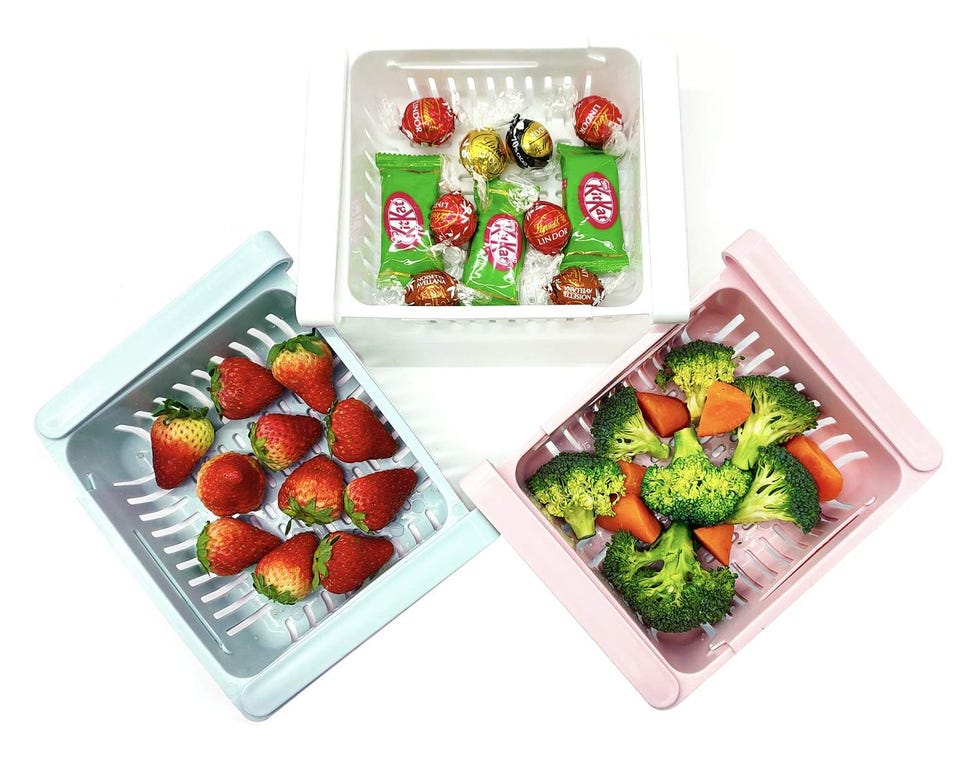 Retractable Refrigerator Drawer - 3 Pack